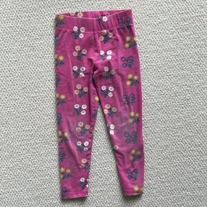 Pink floral mini Boden leggings